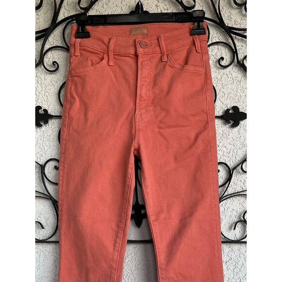 Mother The Hustler Ankle Fray - Size 25 - Persimmon - Picture 4 of 12